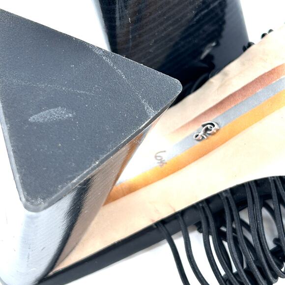 Sam Edelman Laurette Heels 6.5 Black NWOT Sandals Strappy Square Toe 90s Mules - Picture 3 of 8